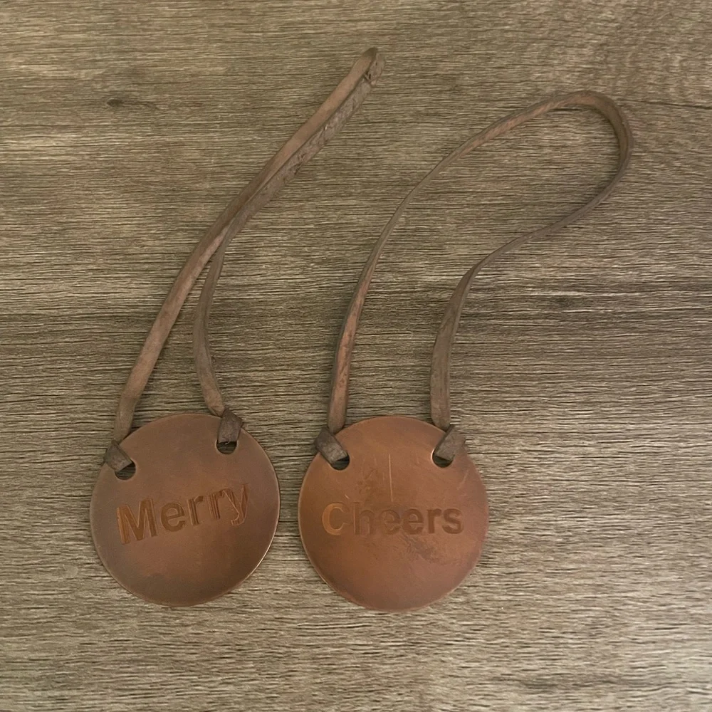 Creative Coop Christmas Drink Bottle Tags